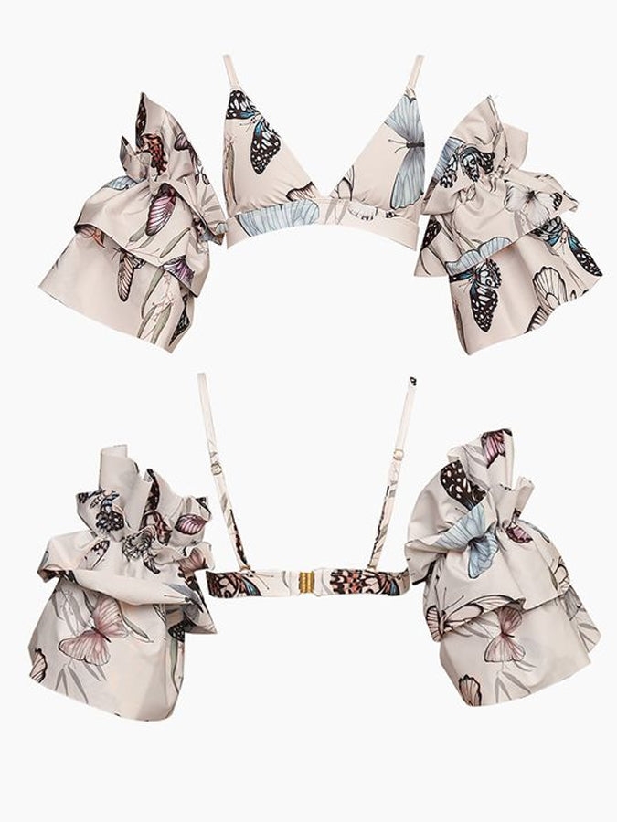 Printed Sexy Bikini Swimsuit Set